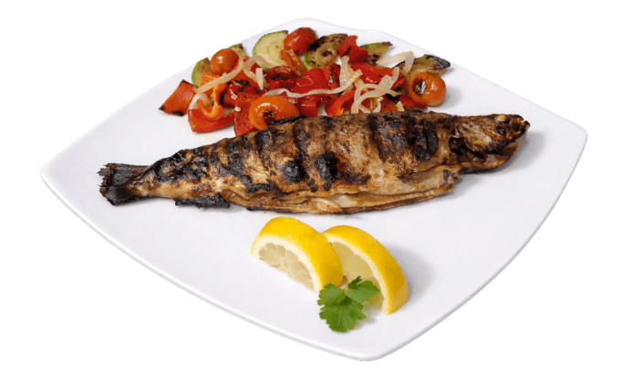 Păstrăv la Grătar cu Legume la Tigaie